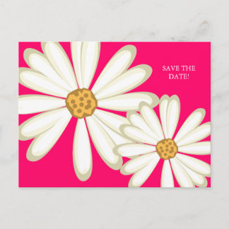 Faire-part Carte postale mariage marguerite enregistrer la da
