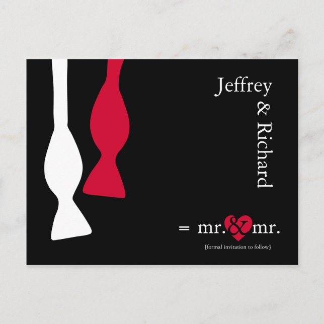 Faire-part Carte postale "Mr & Mr Do the Math" (Devant)