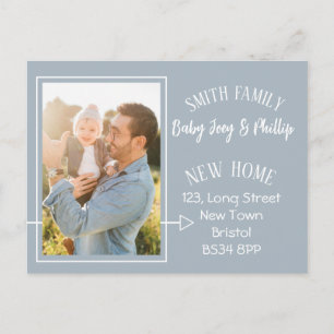Faire-part Carte postale photo de changement d'adresse Simple