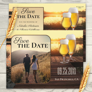 Faire-part Carte postale photo de mise en vente de bière Suns