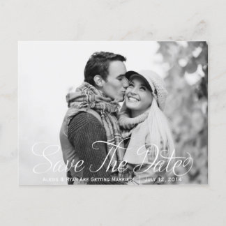 Faire-part Carte postale photo de sauvegarde de date