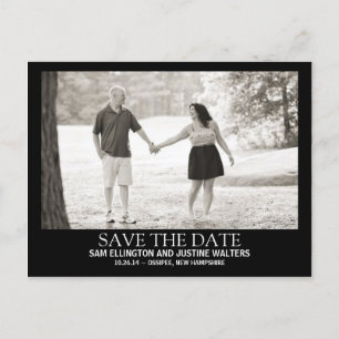 Faire-part Carte postale photo de style affiche moderne