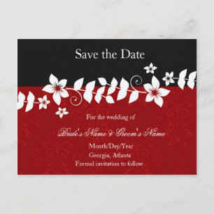 Faire-part Carte postale pour annoncer la date de mariage Rou