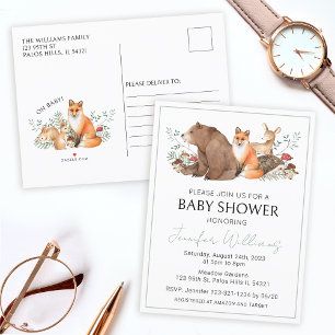 Faire-part Carte postale pour la fête de naissance d'un bébé