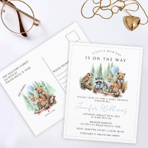 Faire-part Carte postale pour la fête de naissance d'un bébé