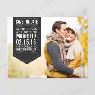 Faire-part Carte postale pour sauvegarder la date
