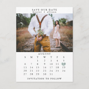 Faire-part Carte postale pour sauver la date