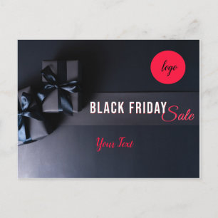 Faire-part Carte postale promotionnelle Black Friday