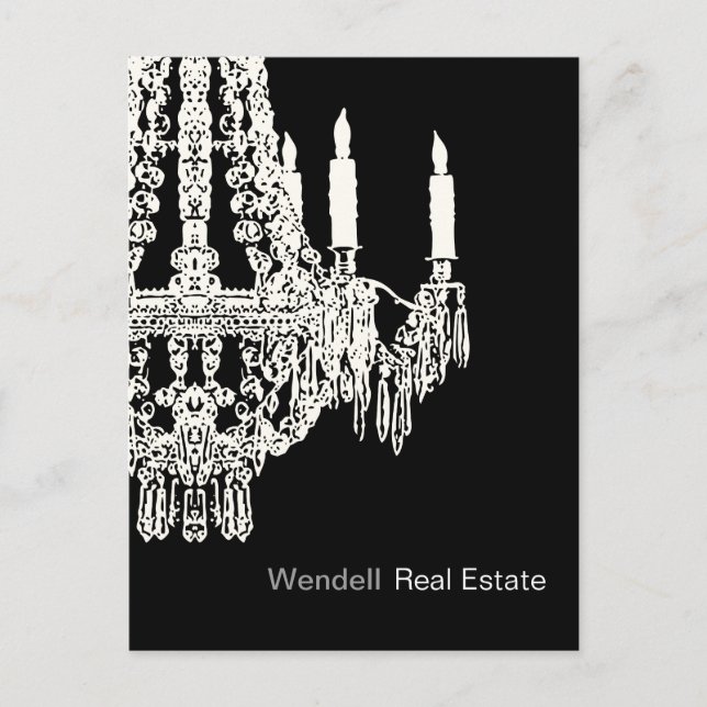 Faire-part Carte postale publicitaire d'agent immobilier (Devant)