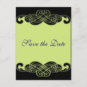 Faire-part Carte postale "Save the Date" à motif de défilemen
