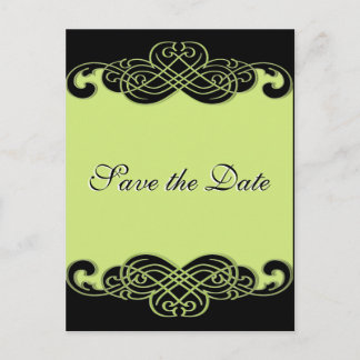 Faire-part Carte postale "Save the Date" à motif de défilemen
