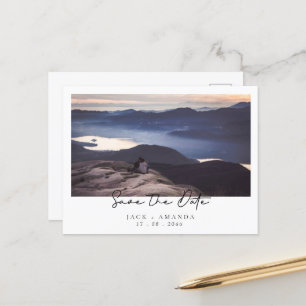 Faire-part Carte postale simple de mariage pour annoncer la d