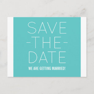 Faire-part Carte postale simple de sauvegarde de la date, tur