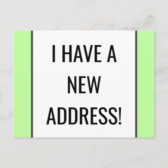 Faire-part Carte postale simple, humble et simple de nouvelle (Devant)