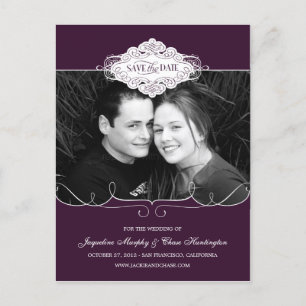 Faire-part Carte postale 'Simply Couture Save The Date' - Vio