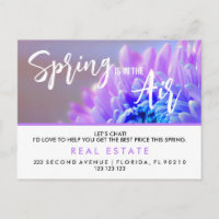 Carte postale Spring Immobilier | Âge personnalisé