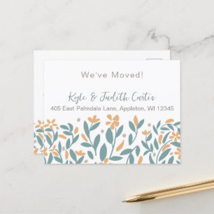 Faire-part Carte postale tendance et simple de nouveau adress