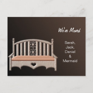 Faire-part carte postale trendy nous avons déménagé