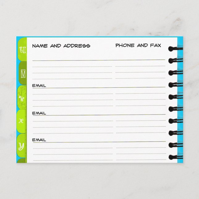 Faire-part Carte postale "U-Y" du carnet d'adresses de Faire- (Devant)