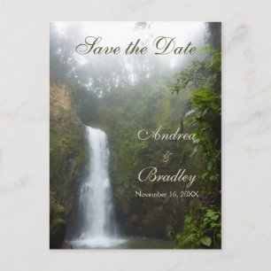 Faire-part Cascade Enregistrer la date Carte postale