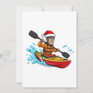 Faire-part Casse-Noisette en kayak Noël 2026 Vacances sur l'e