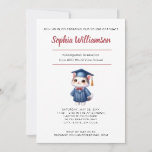 Faire-part Célébration de l'obtention du diplôme de la matern