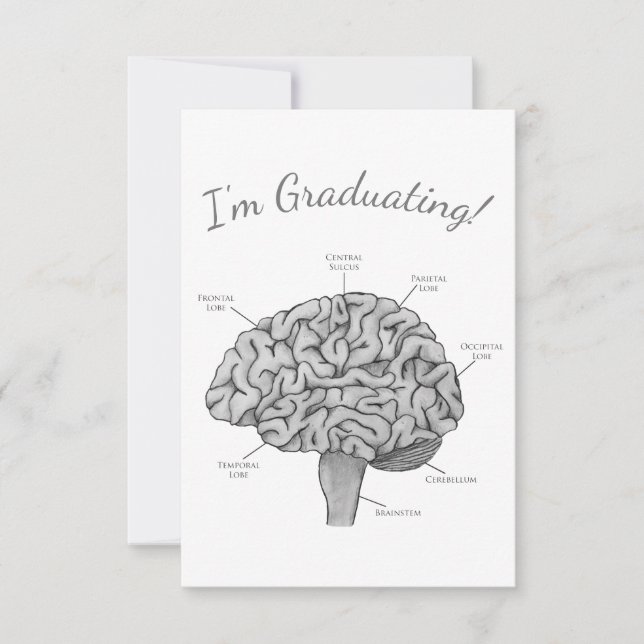 Faire-part Cerveau Scientifique (Devant)