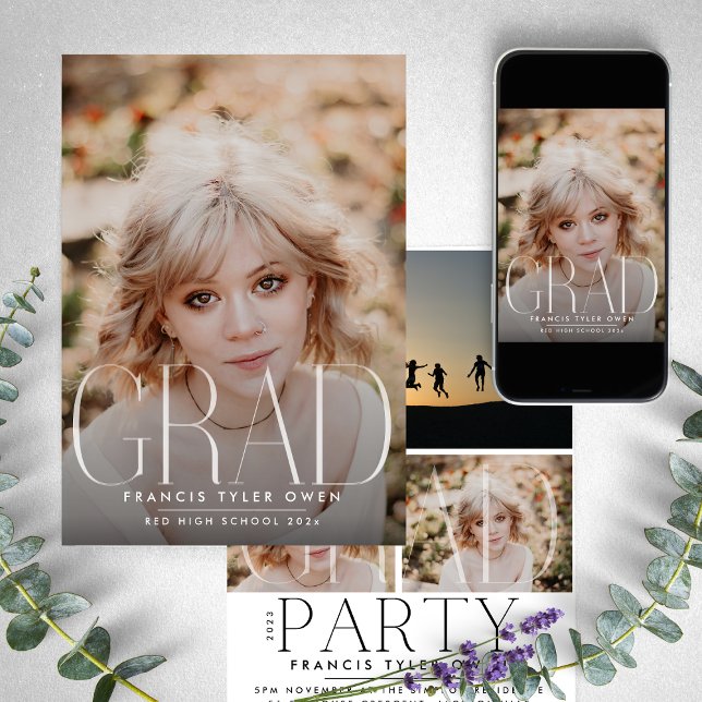 Faire-part C'est moi | Lycée moderne | Photo Party (Créateur téléchargé)