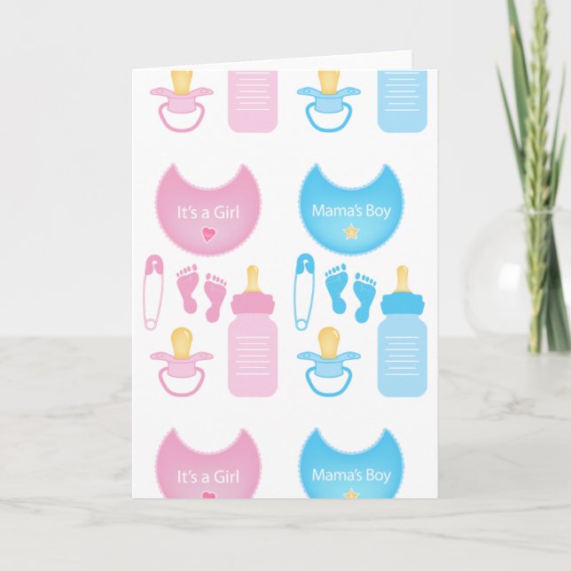 Faire-part c'est un garçon (Devant)