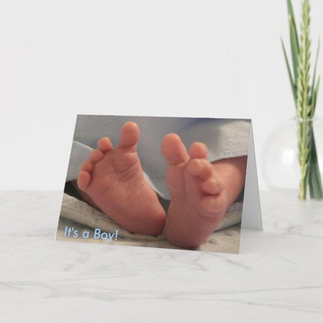 Faire-part C'est un garçon ! (Devant)