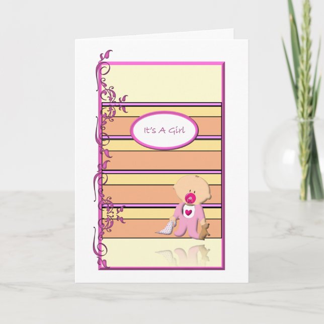 Faire-part C'est un Girl1 (Devant)