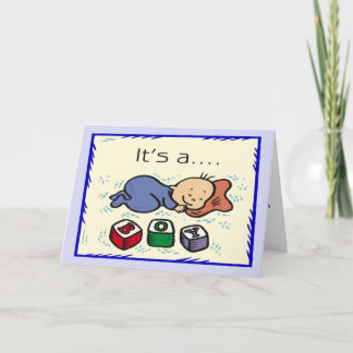 Faire-part C'est une annonce de garçon