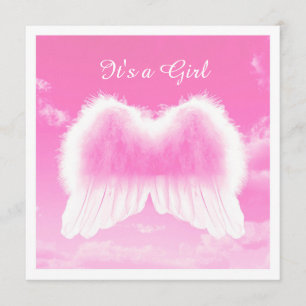 Faire-part C'est une Girl, Flat Card, White Envelope incl.