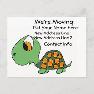 Faire-part CG- Nous déménageons la carte postale tortue