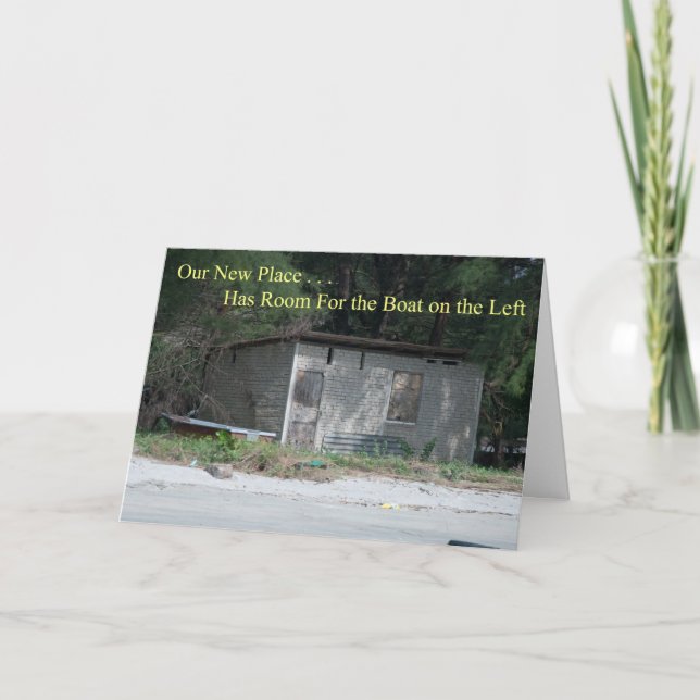 Faire-part Chambre pour le bateau amusant changement d'adress (Devant)