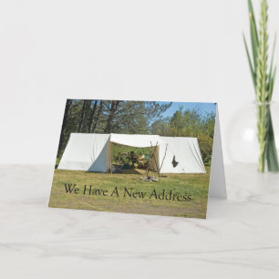 Faire-part Changement d'adresse : Grande tente