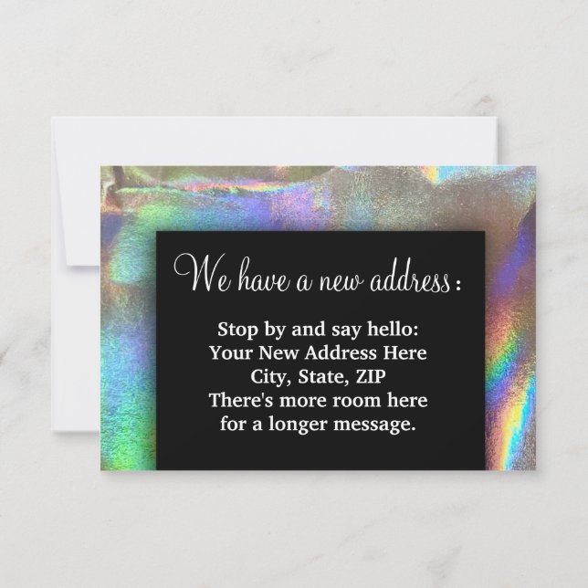 Faire-part Changement d'adresse Nous avons déménagé Bénédicti (Dos)