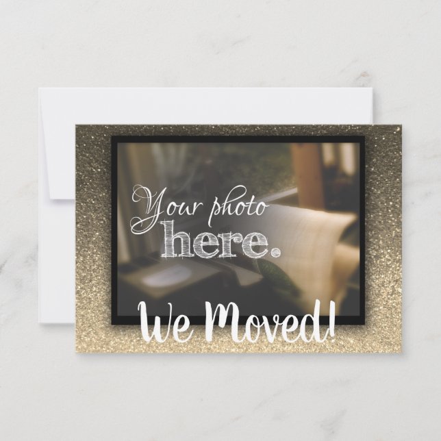 Faire-part Changement d'adresse Nous avons déménagé Maison Ch (Devant)