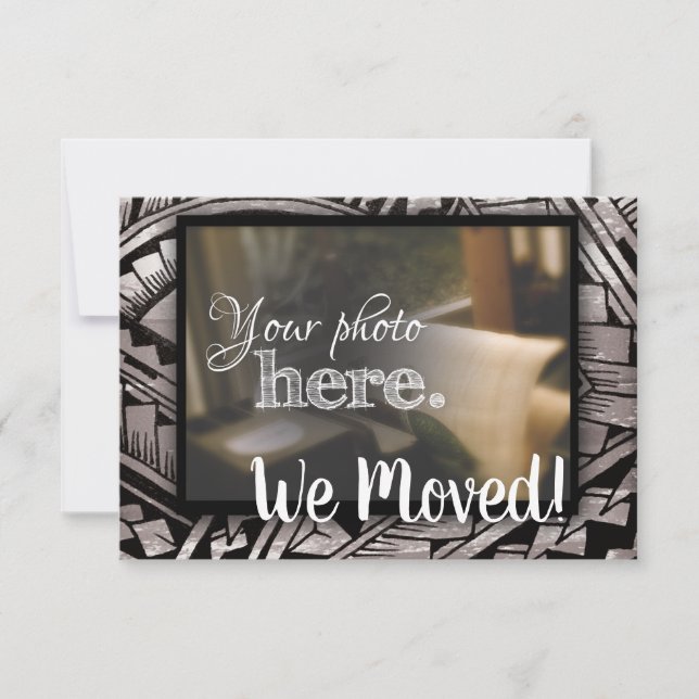 Faire-part Changement d'adresse Nous avons déménagé Maison Ch (Devant)