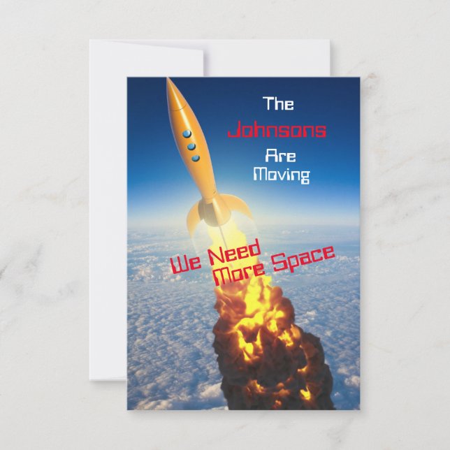 Faire-part Changement d'adresse personnalisé et déménagement  (Devant)