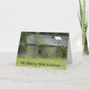 Faire-part Changement d'adresse : Travail sur les toits