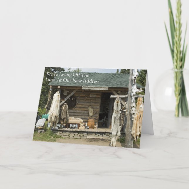 Faire-part Changement d'adresse : Vivre hors de la terre (Devant)