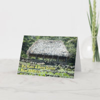 Changer d'adresse amusant - Cabane polynésienne