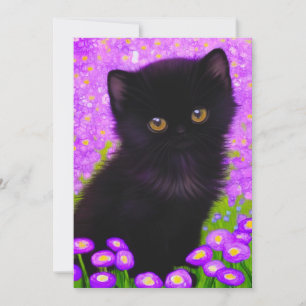 Faire-part Chat Gustav Klimt