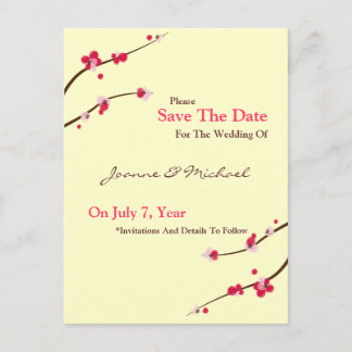 Faire-part Cherry Blossom Enregistrer La Date Carte Postale