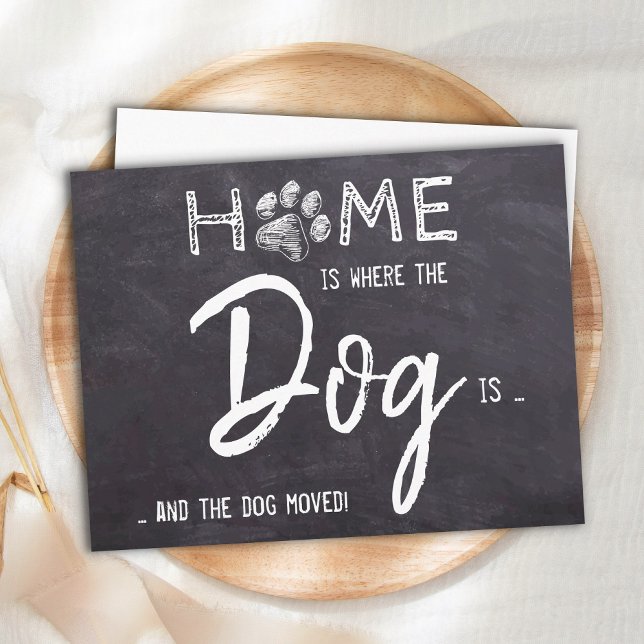Faire-part Chez soi, c'est là que le chien se déplace (Créateur téléchargé)