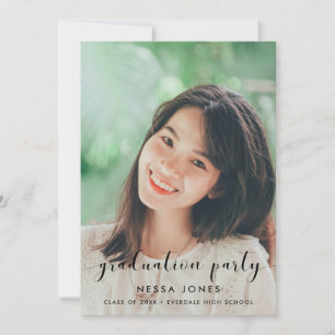 Faire-part Chic Photo de l'invitation de la fête de remise de