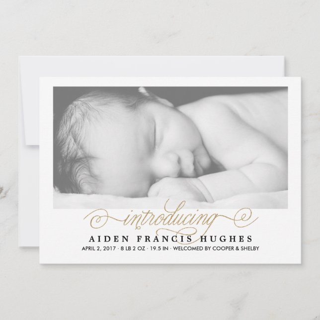 Faire-part Chic & Simple Parties scintillant Photo Annonces d (Devant)
