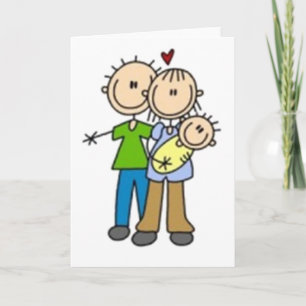 Faire-part Chiffres de bâton nouveau bébé