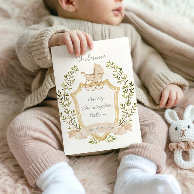 Faire-part Cimetière de transport pour bébés | Symbole hospit (Créateur téléchargé)